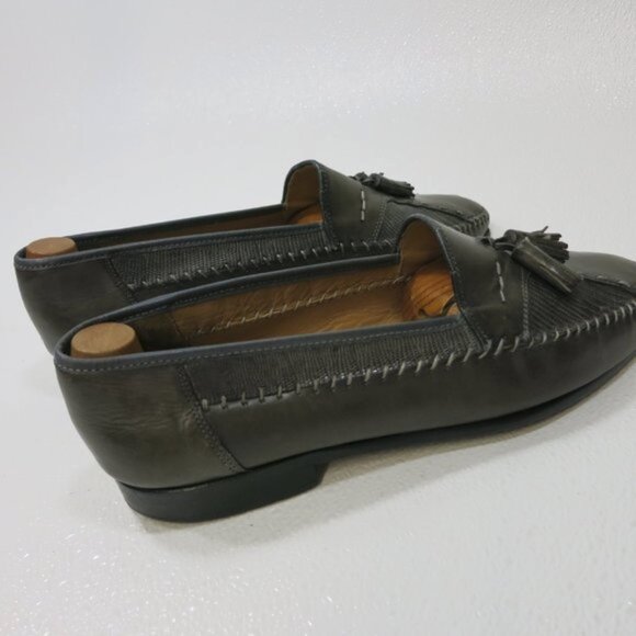 Sandro Moscoloni Made in Spain Lizard Leather Dress Moccasins Shoes Men\'s 11 D main image 6